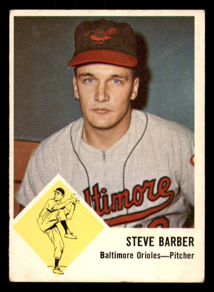 1963 Fleer #  1 Steve Barber Excellent  ID: 281489