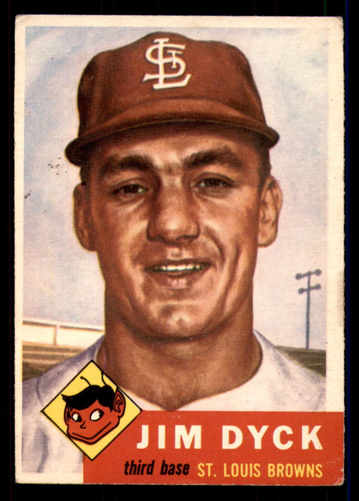 1953 Topps #177 Jim Dyck Very Good RC Rookie  ID: 296037