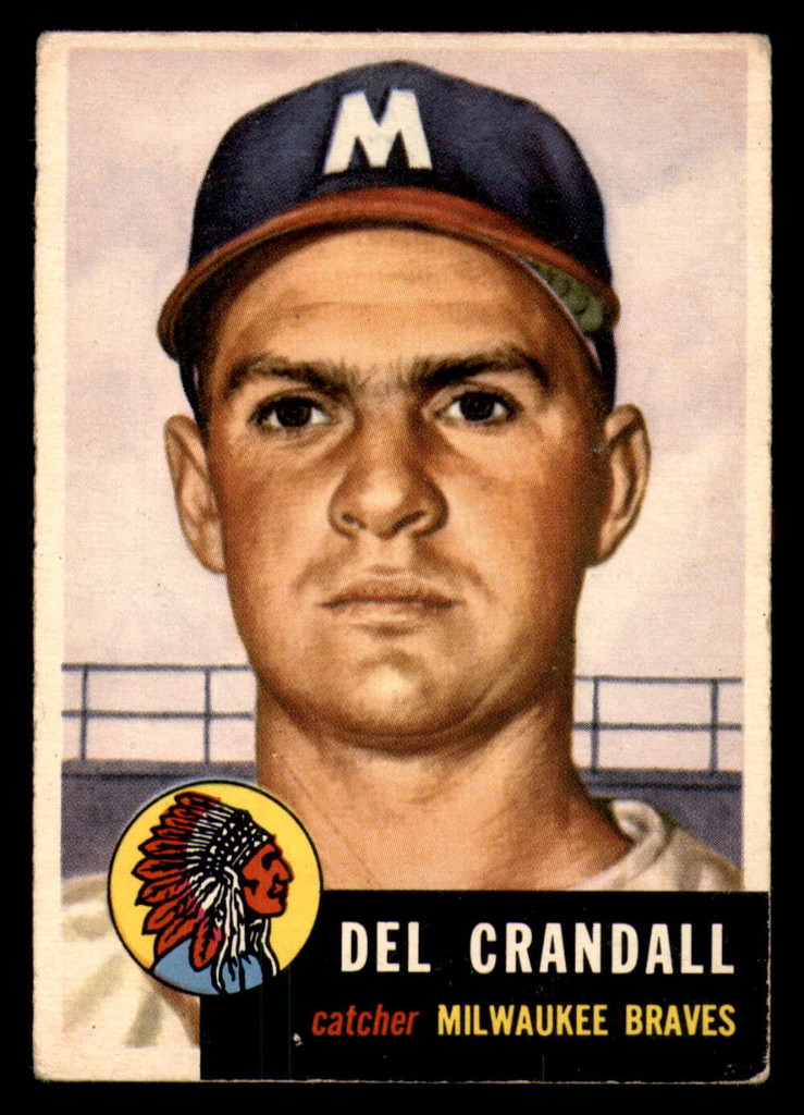 1953 Topps #197 Del Crandall G-VG 