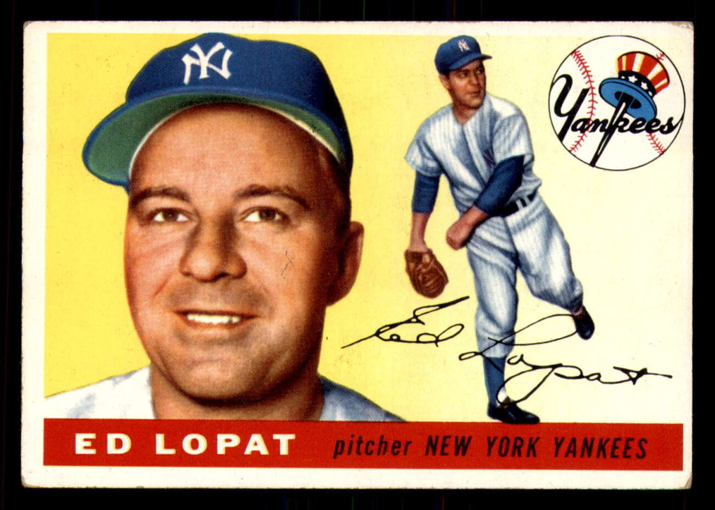 1955 Topps #109 Ed Lopat Very Good  ID: 296445