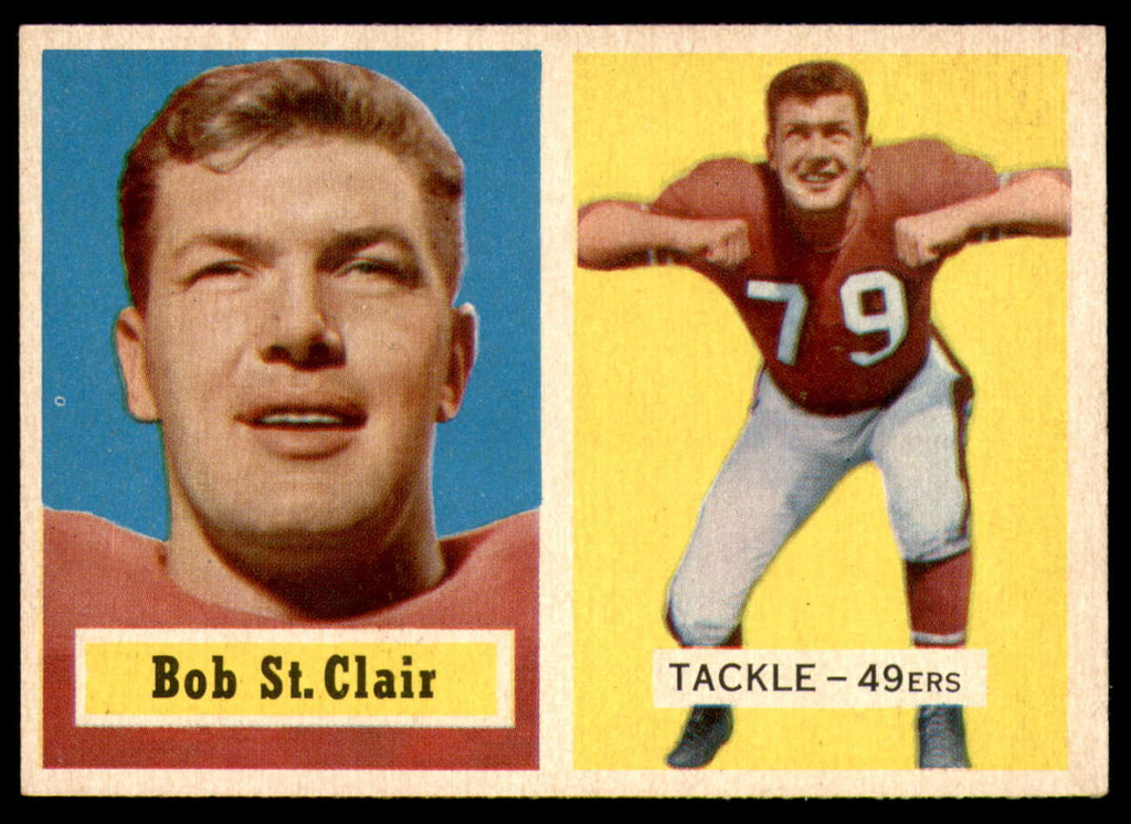 1957 Topps #18 Bob St. Clair Ex-Mint  ID: 252501