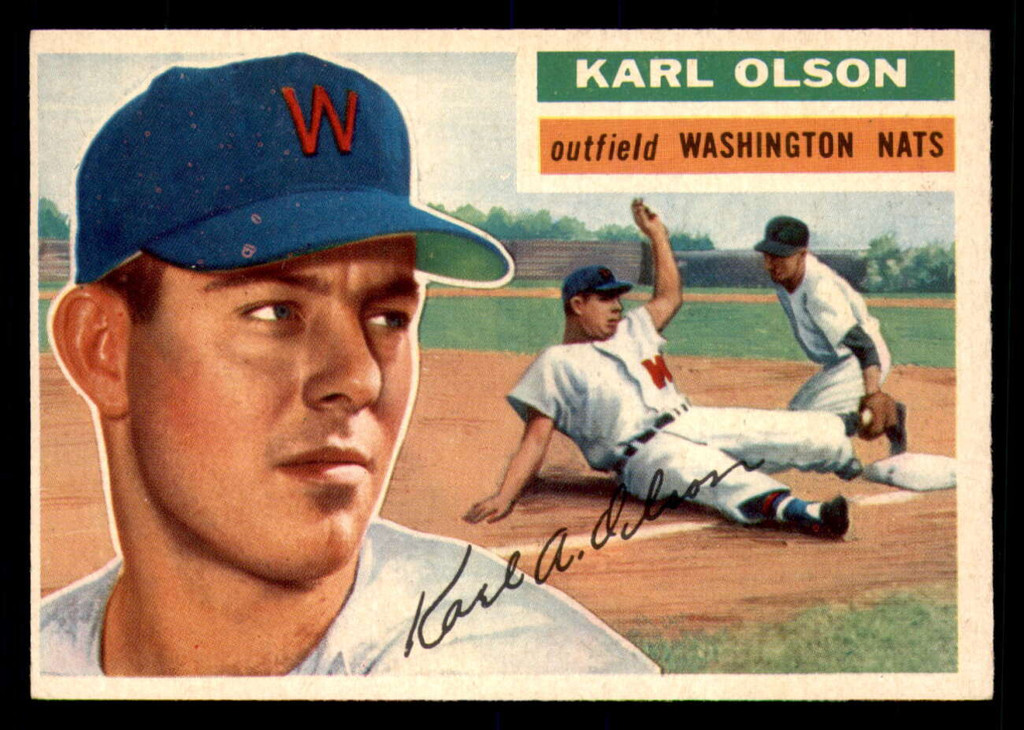 1956 Topps #322 Karl Olson Ex-Mint 