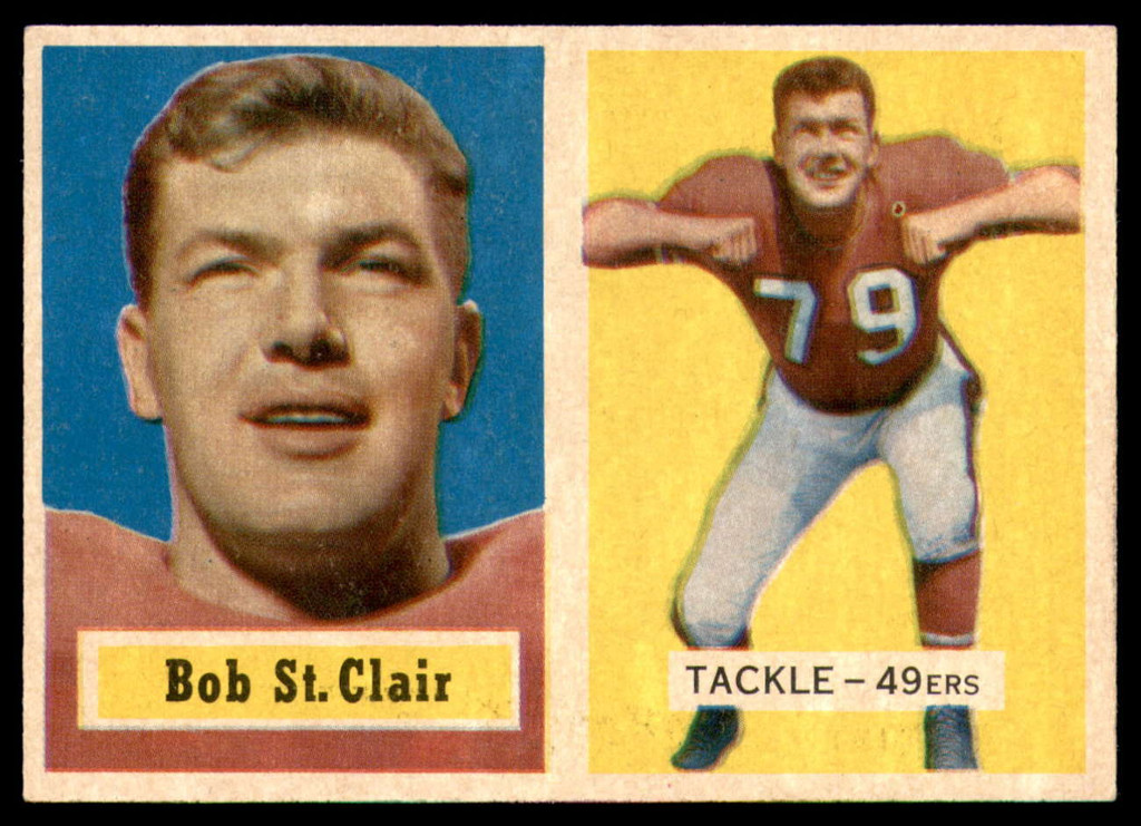 1957 Topps #18 Bob St. Clair Ex-Mint  ID: 253844