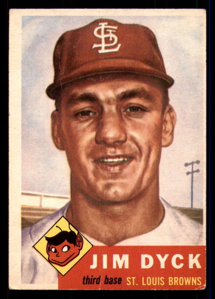 1953 Topps #177 Jim Dyck G-VG RC Rookie 