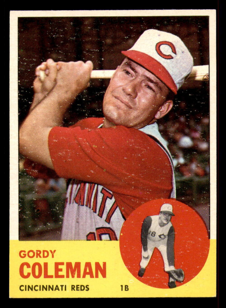 1963 Topps # 90 Gordy Coleman Near Mint 