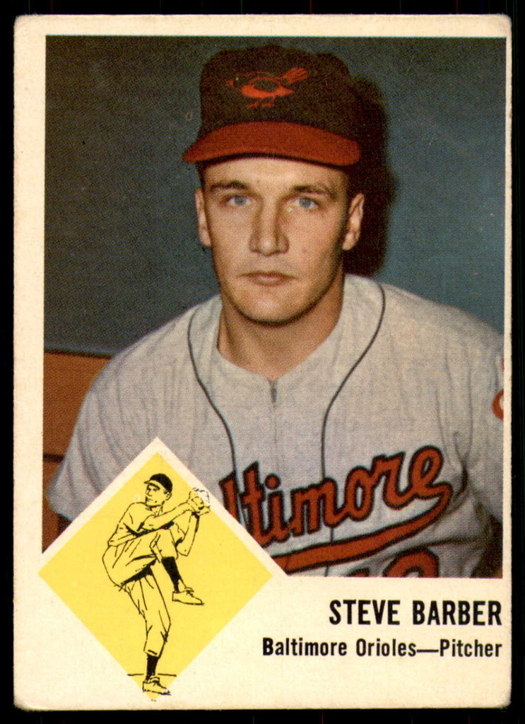 1963 Fleer #  1 Steve Barber G-VG  ID: 257989