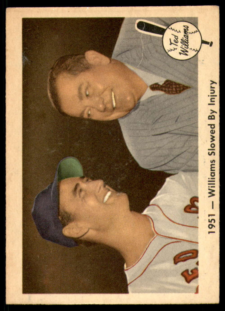 1959 Fleer Ted Williams #42 1951 - Williams Slowed By Injury Excellent+ 