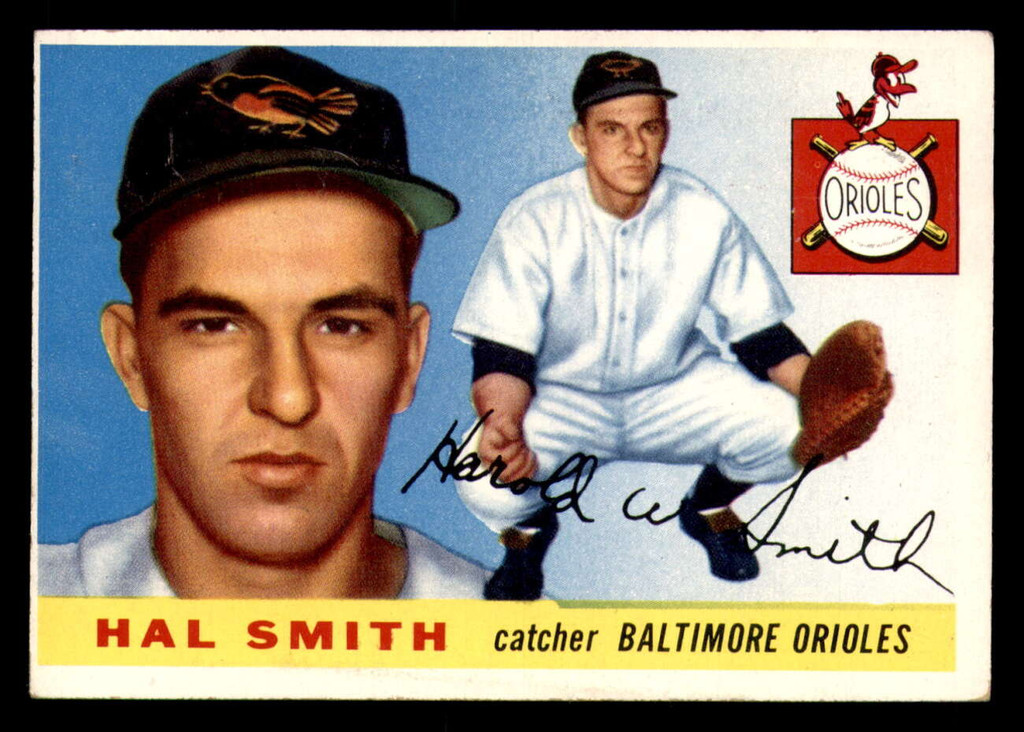 1955 Topps #8 Hal Smith UER Excellent+ RC Rookie  ID: 296322