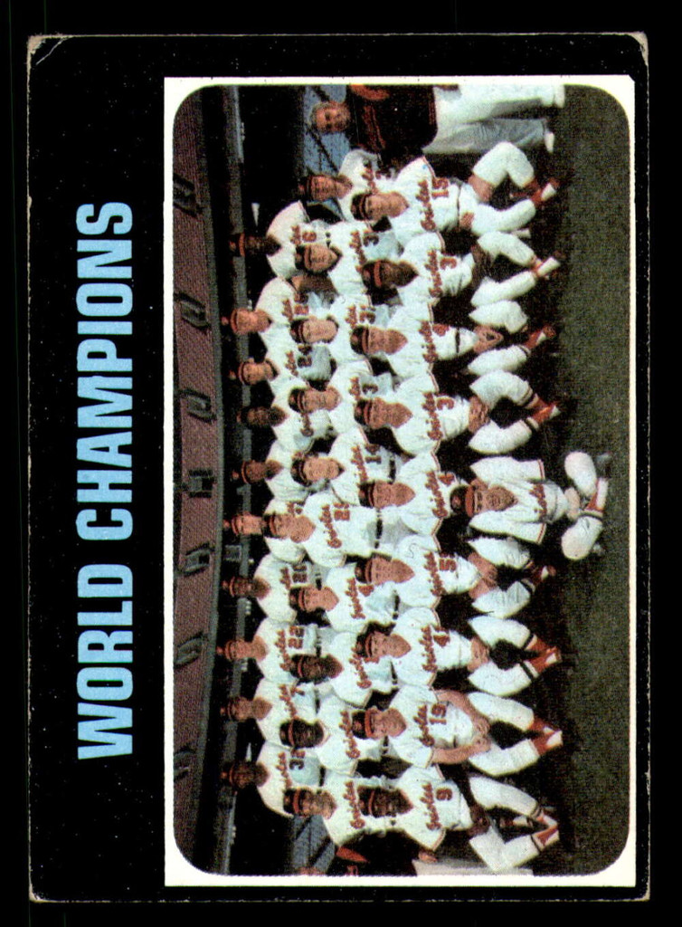 1971 Topps #   1 World Champions Orioles Very Good  ID: 266905