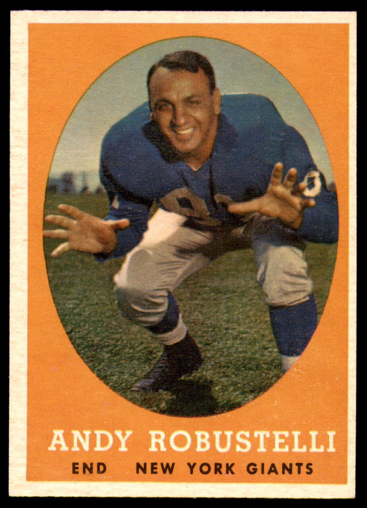 1958 Topps #15 Andy Robustelli Ex-Mint  ID: 253892