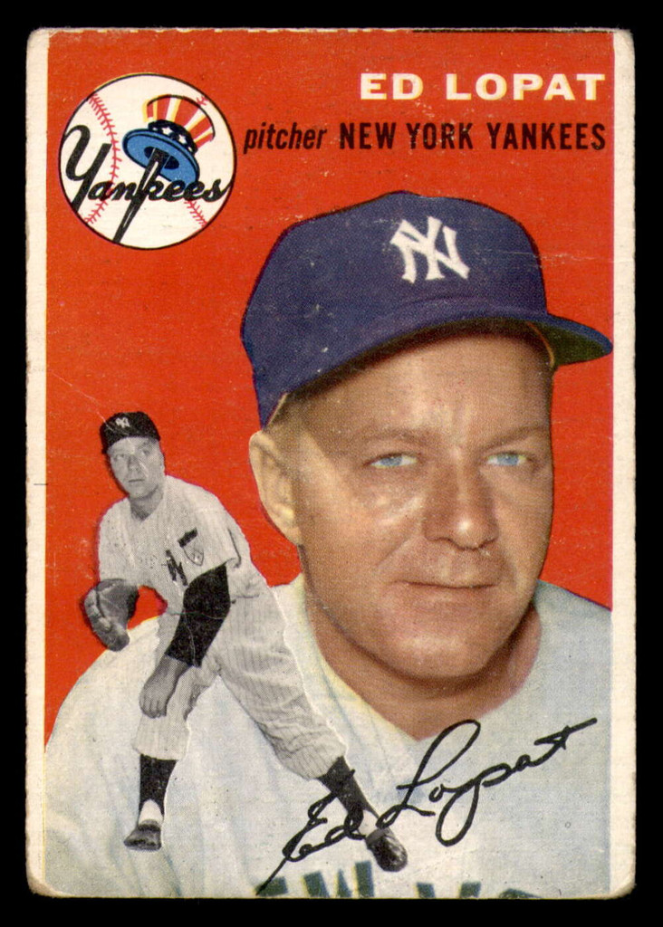 1954 Topps #5 Ed Lopat G-VG  ID: 296142