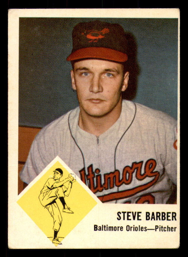 1963 Fleer #  1 Steve Barber G-VG  ID: 281487