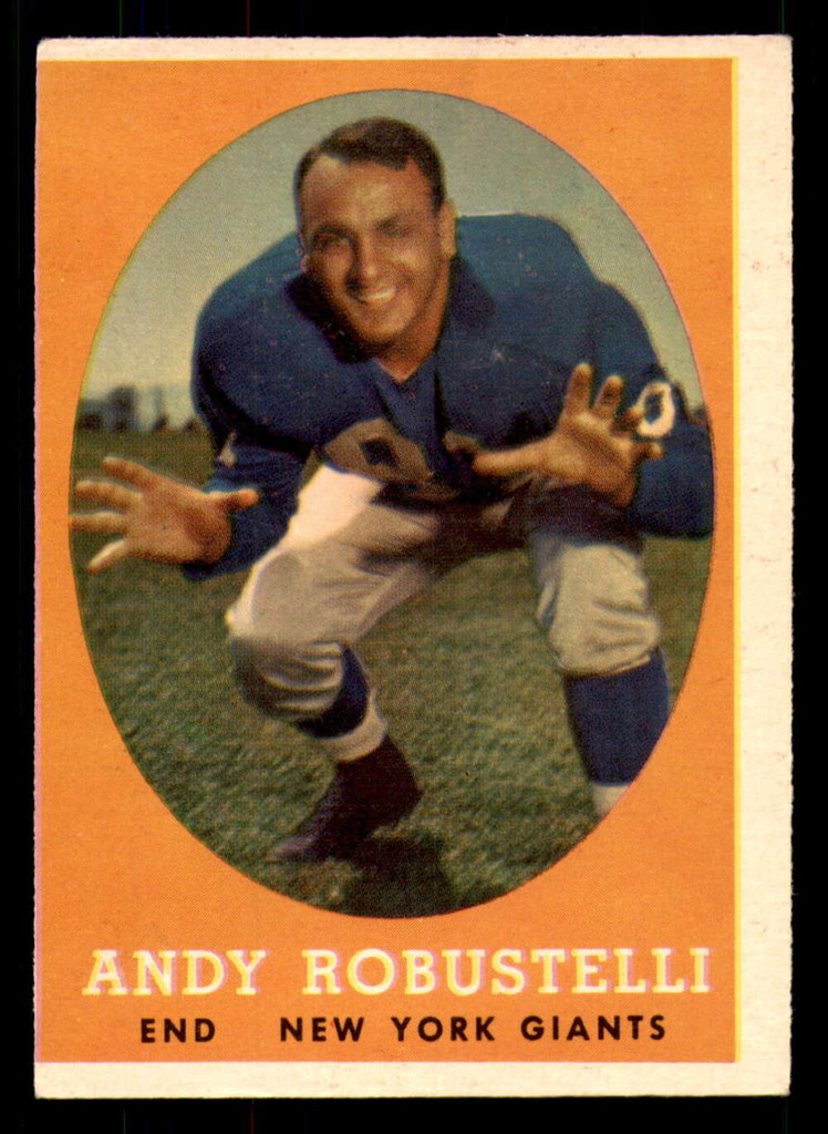 1958 Topps #15 Andy Robustelli Excellent  ID: 270018