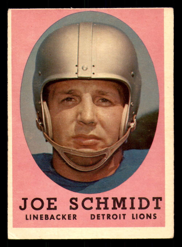 1958 Topps #3 Joe Schmidt VG-EX  ID: 268179