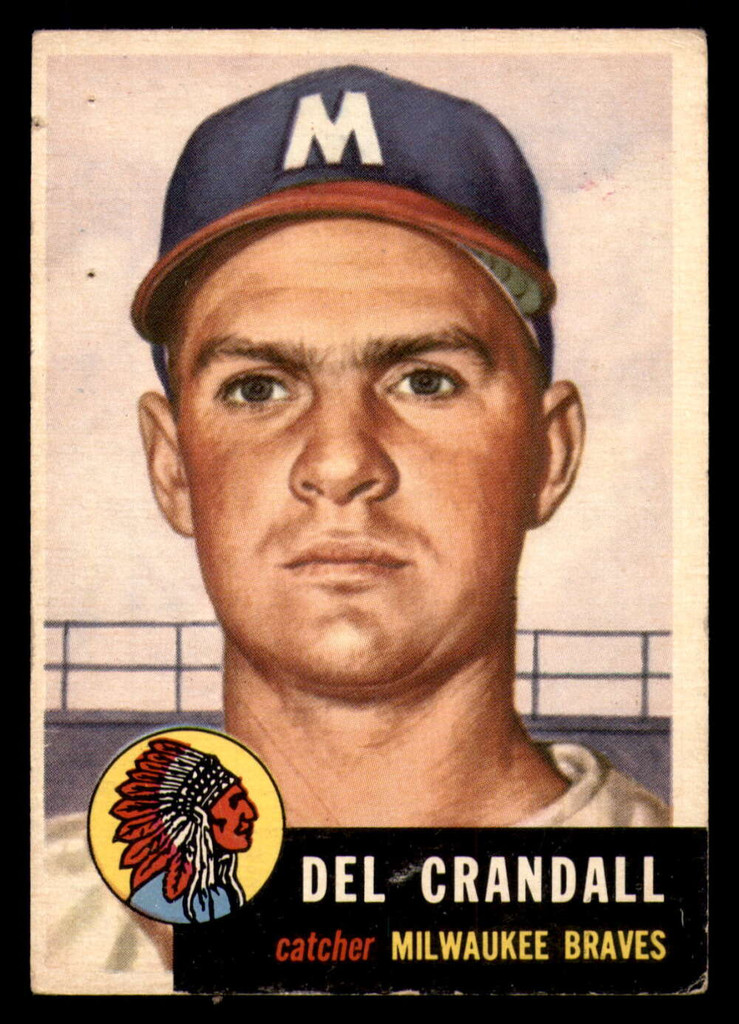 1953 Topps #197 Del Crandall Poor 