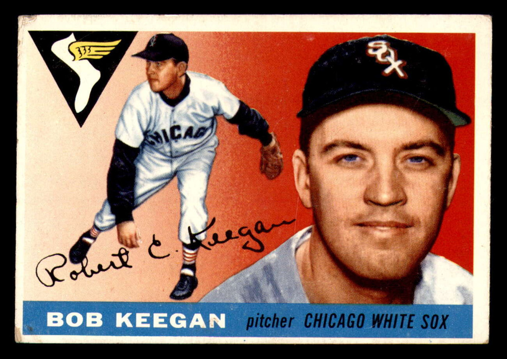 1955 Topps #10 Bob Keegan UER Very Good  ID: 297239