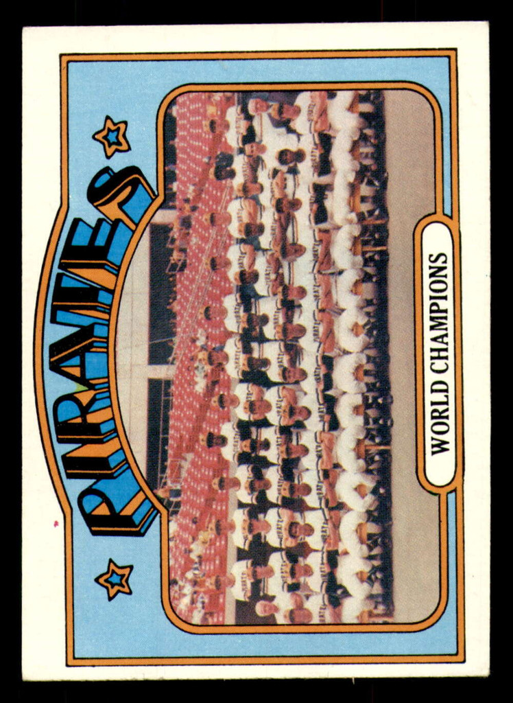 1972 Topps #   1 World Champions Pirates Excellent  ID: 275290