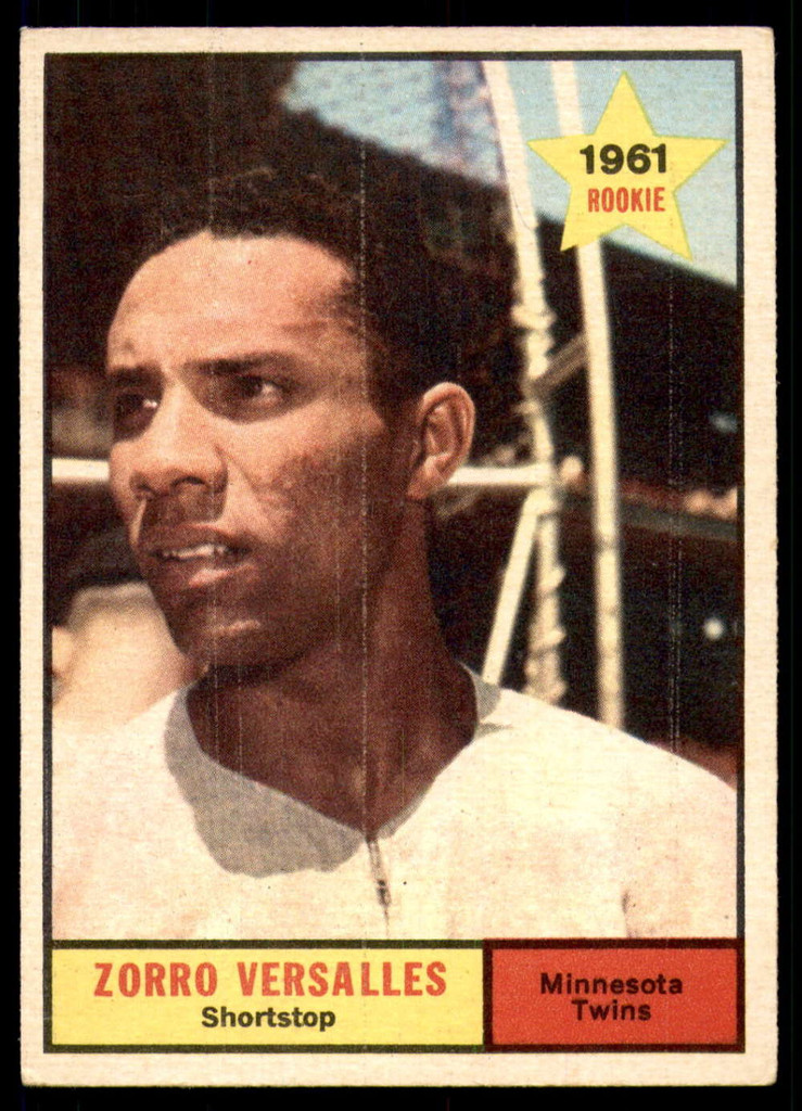 1961 Topps #21 Zoilo Versalles UER Excellent RC Rookie  ID: 260479