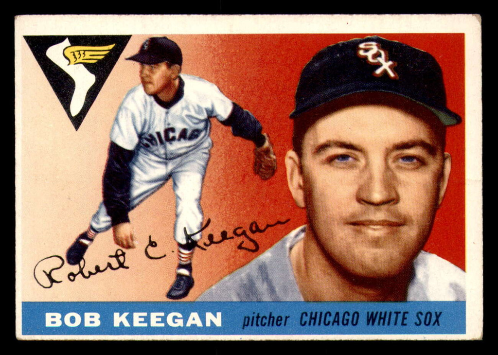1955 Topps #10 Bob Keegan UER Very Good  ID: 296325