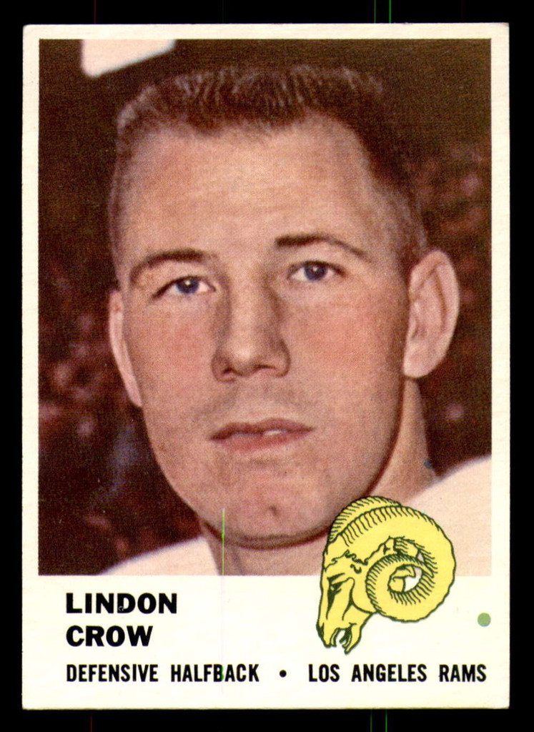 1961 Fleer #105 Lindon Crow Ex-Mint  ID: 271111