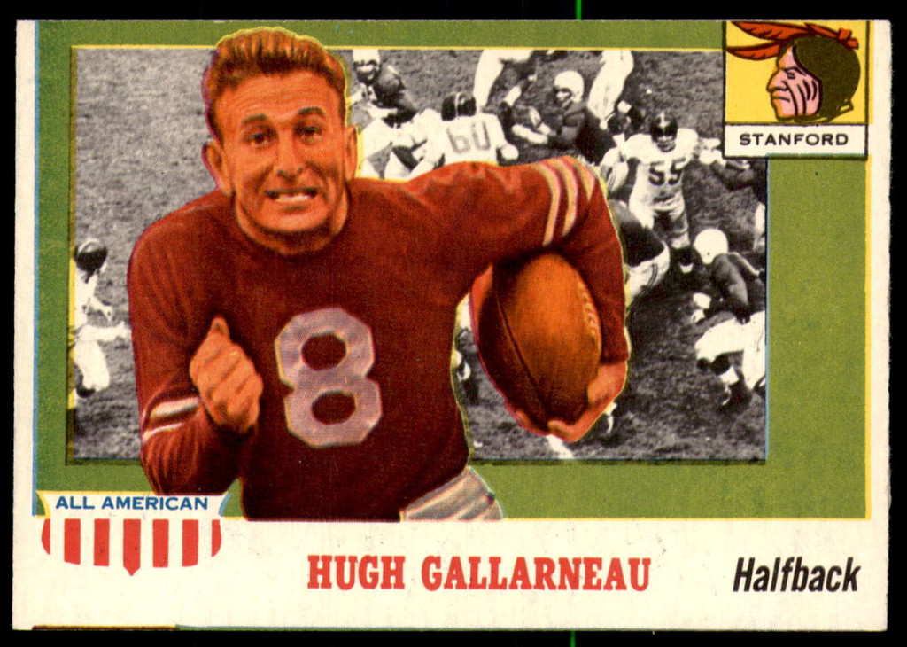 1955 Topps All American #75 Hugh Gallarneau Ex-Mint 