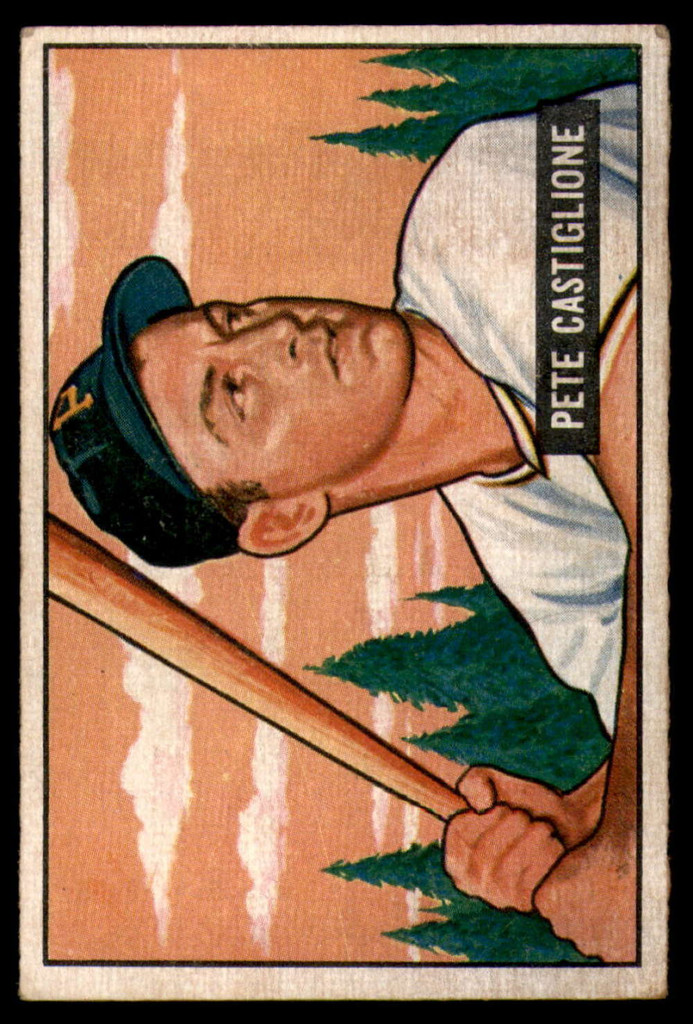 1951 Bowman #17 Pete Castiglione Excellent+  ID: 209815