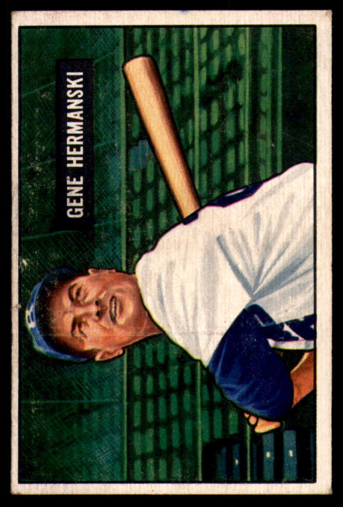 1951 Bowman #55 Gene Hermanski Excellent+  ID: 209852