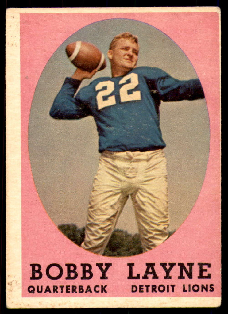 1958 Topps #2 Bobby Layne Very Good  ID: 240378