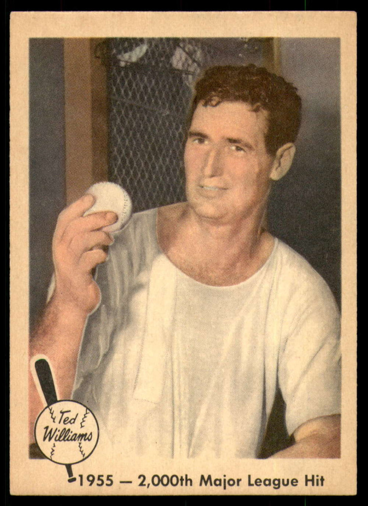 1959 Fleer Ted Williams #56 1955 - 2,000th Major League Hit Ex-Mint  ID: 249525