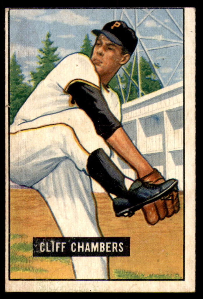 1951 Bowman #131 Cliff Chambers Excellent 