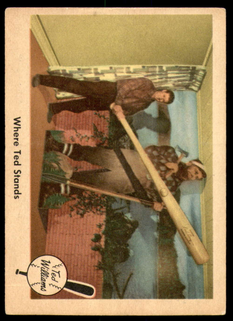 1959 Fleer Ted Williams #79 Where Ted Stands Very Good 