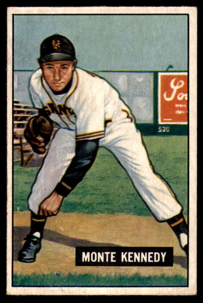 1951 Bowman #163 Monte Kennedy Excellent 