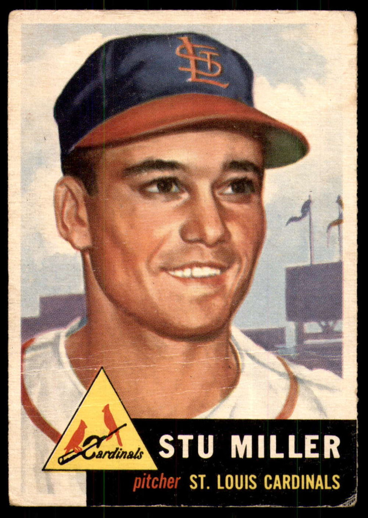 1953 Topps #183 Stu Miller G-VG RC Rookie  ID: 213469