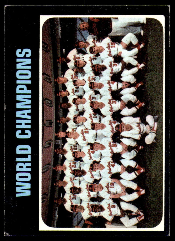 1971 Topps #   1 World Champions Orioles Excellent  ID: 216309