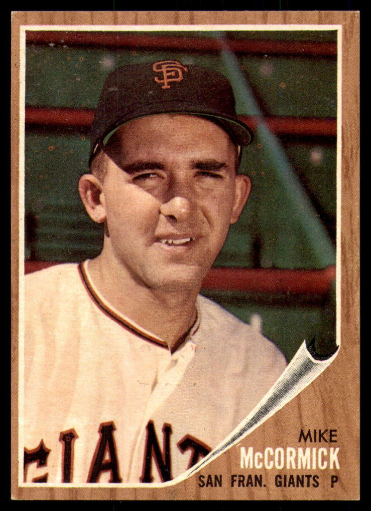 1962 Topps #107 Mike McCormick Near Mint+  ID: 227394