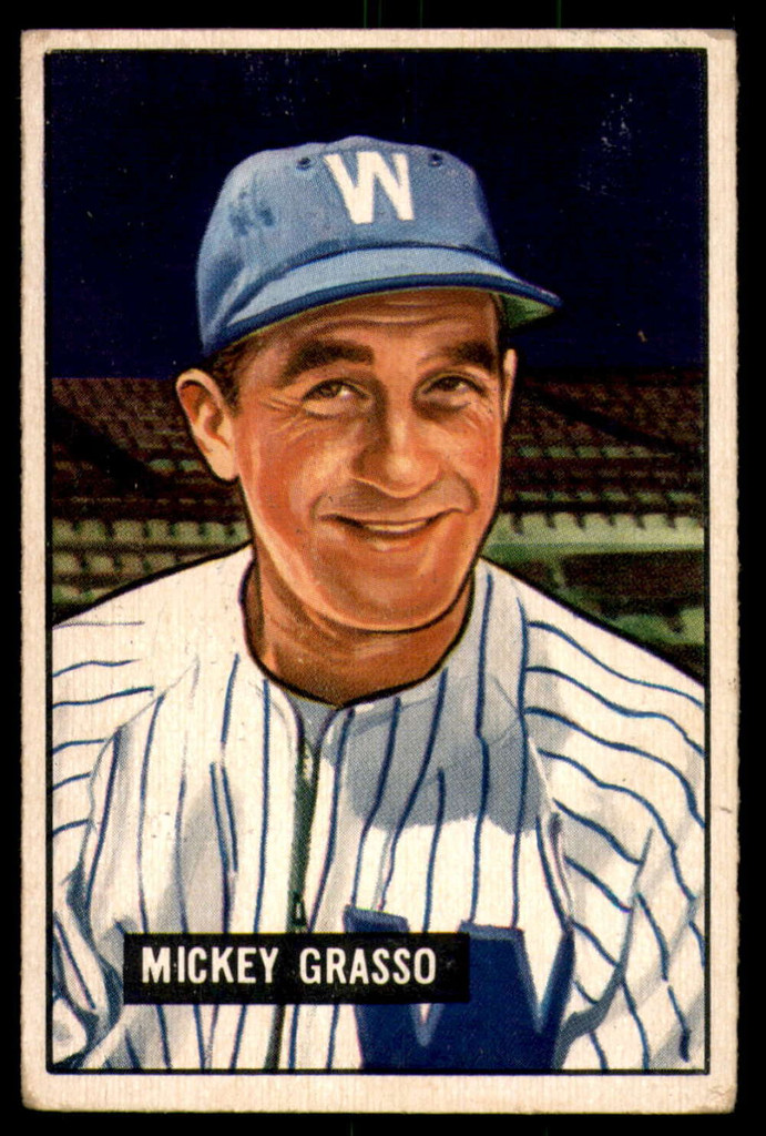 1951 Bowman #205 Mickey Grasso VG-EX RC Rookie  ID: 226960