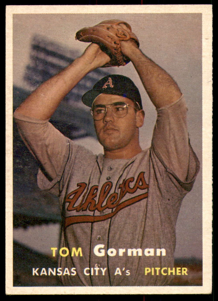 1957 Topps #87 Tom Gorman UER Ex-Mint  ID: 220985