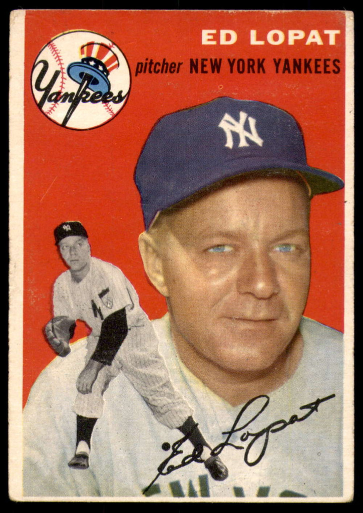 1954 Topps #5 Ed Lopat G-VG  ID: 249602