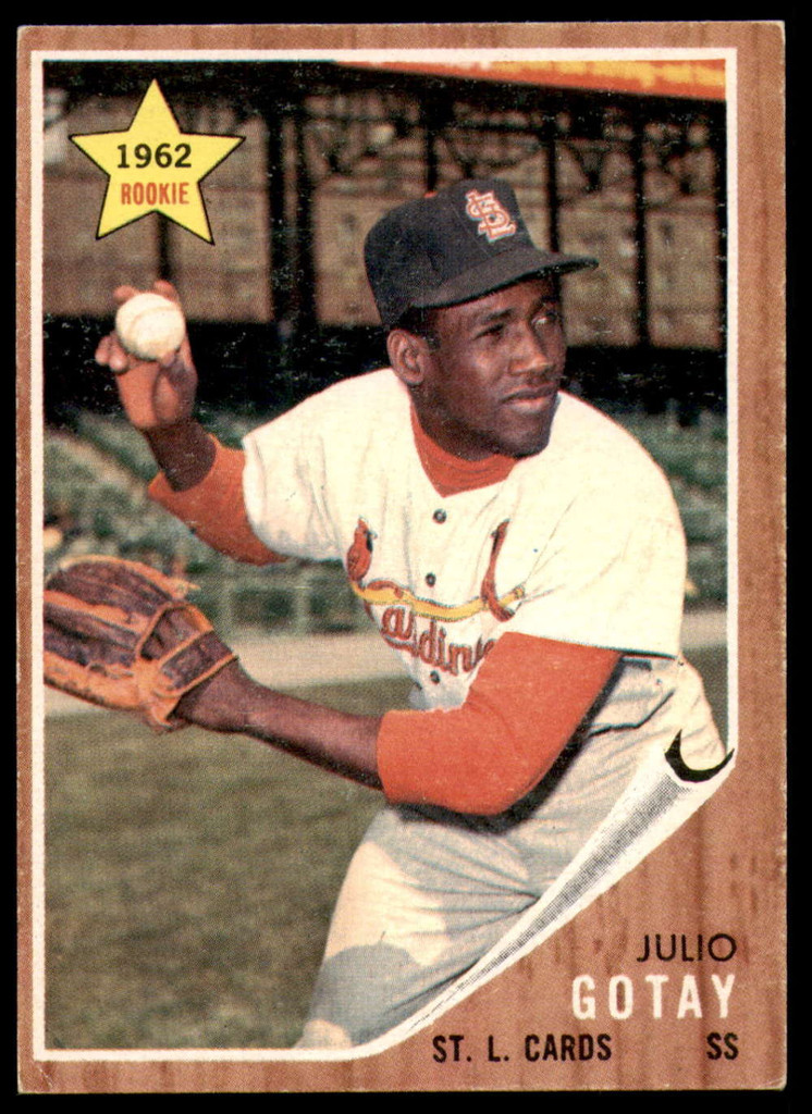 1962 Topps #489 Julio Gotay Excellent+ RC Rookie  ID: 250377