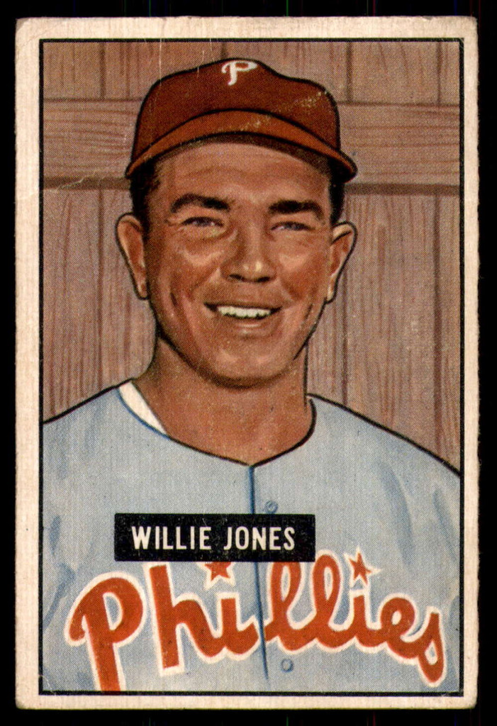 1951 Bowman #112 Willie Jones Very Good  ID: 226846