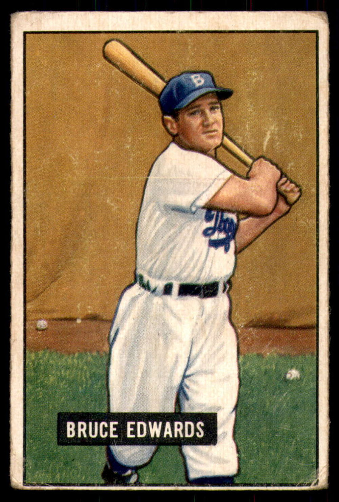 1951 Bowman #116 Bruce Edwards Very Good  ID: 226851