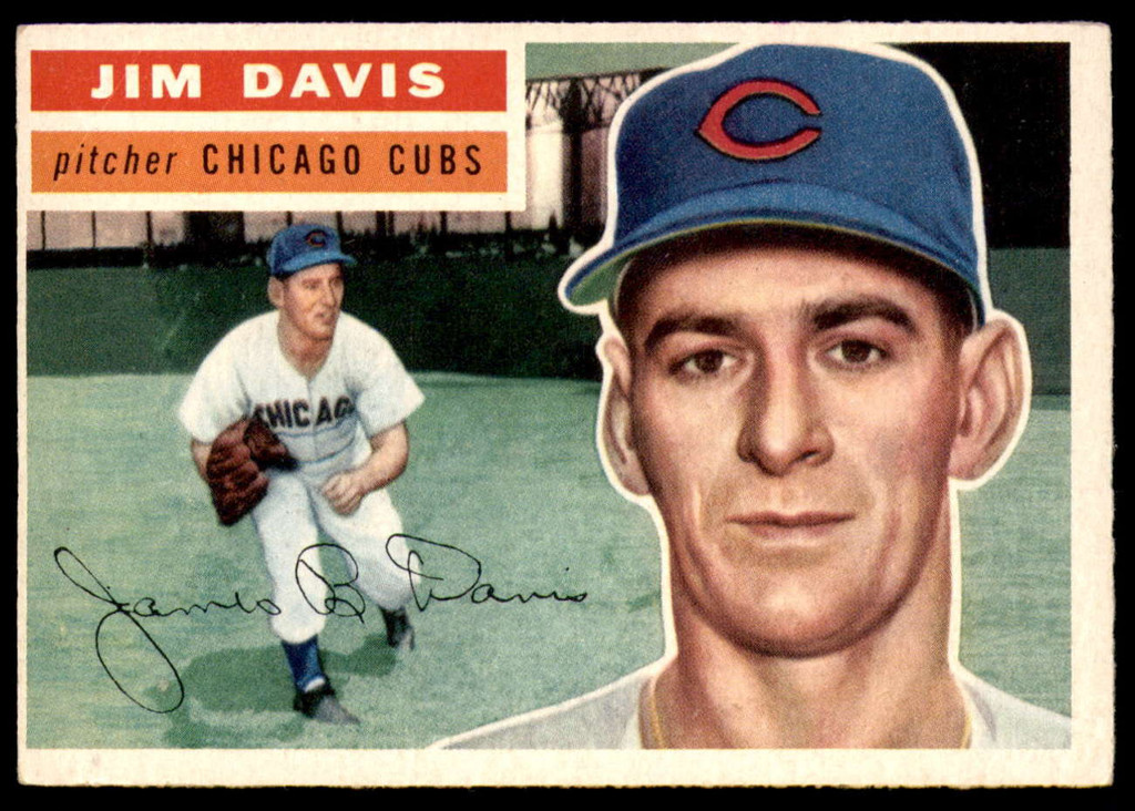 1956 Topps #102 Jim Davis Excellent+  ID: 236895