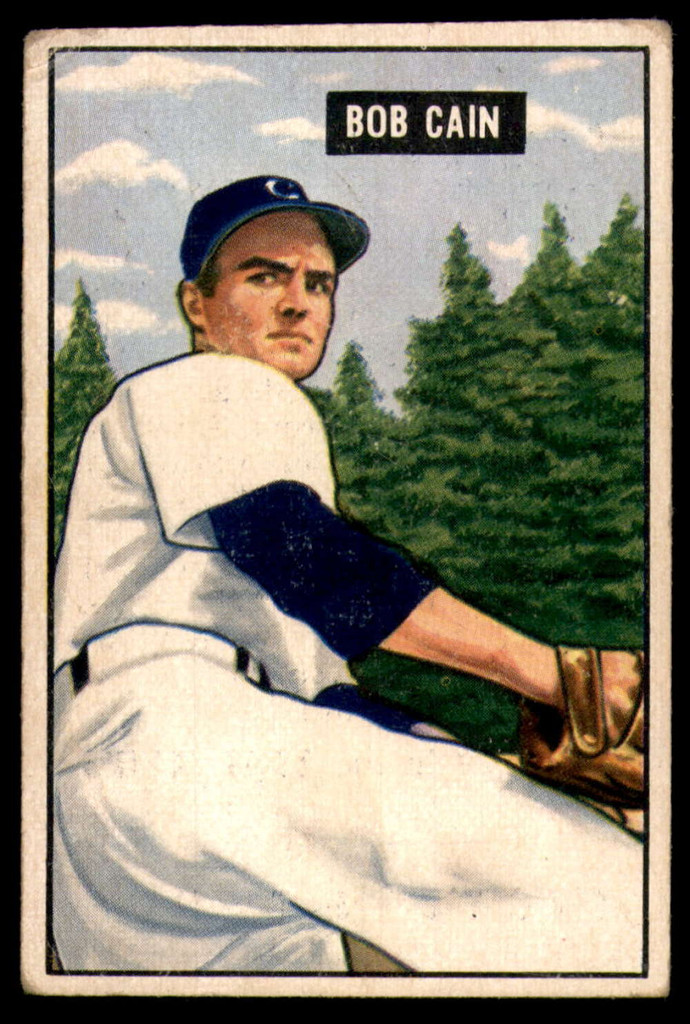 1951 Bowman #197 Bob Cain Very Good  ID: 226935