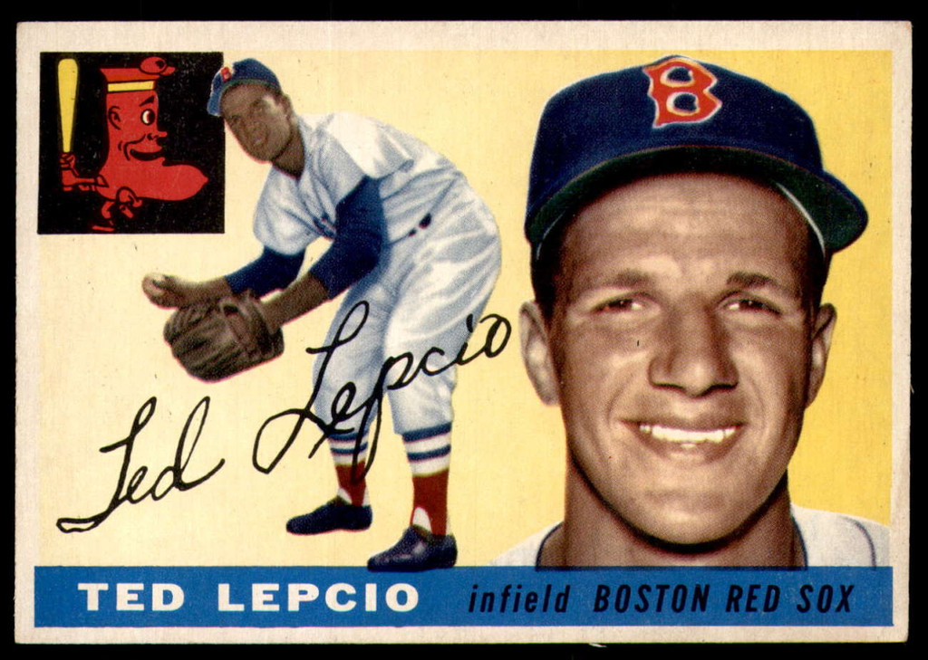 1955 Topps #128 Ted Lepcio Excellent+  ID: 228067
