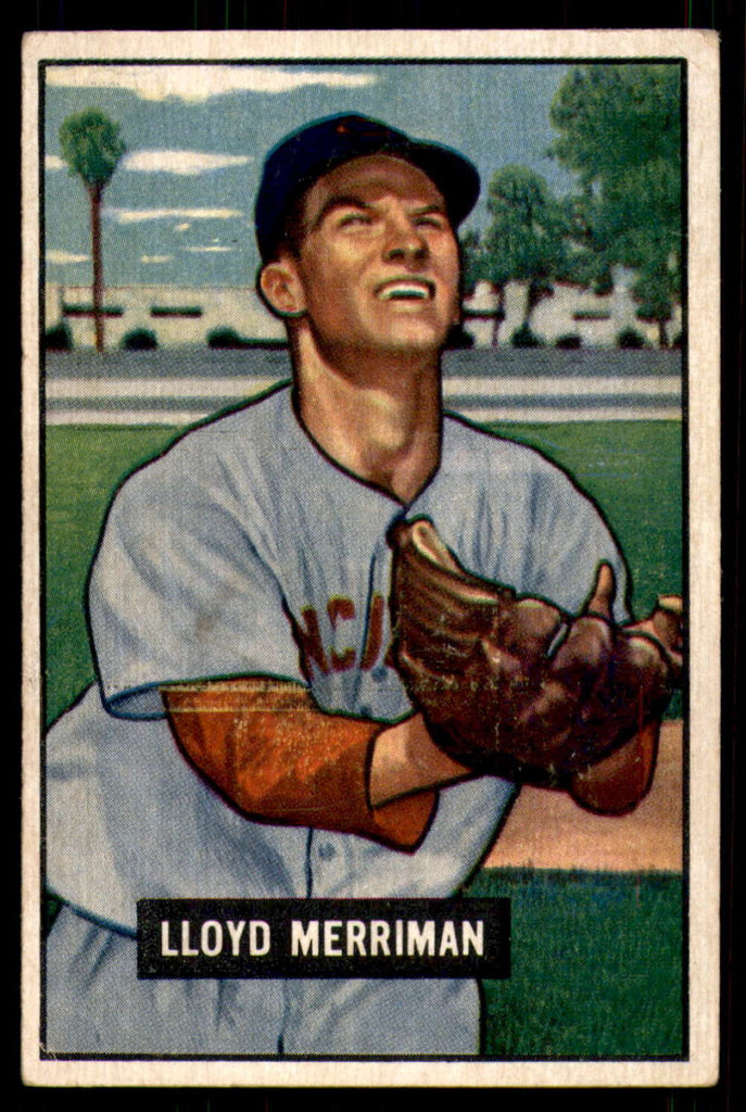 1951 Bowman #72 Lloyd Merriman Very Good  ID: 226792