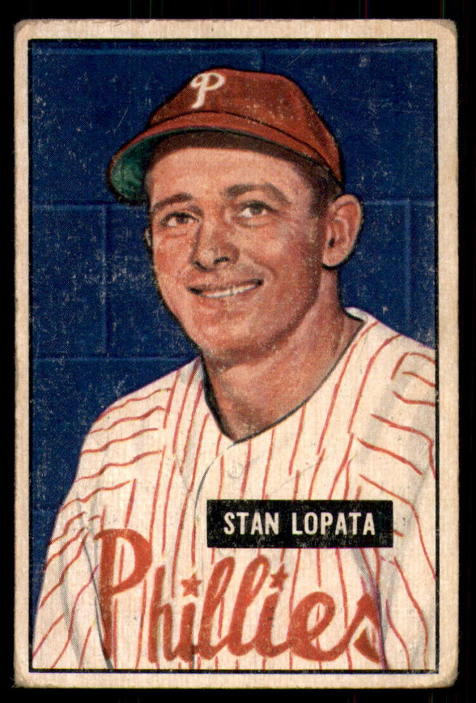 1951 Bowman #76 Stan Lopata G-VG 