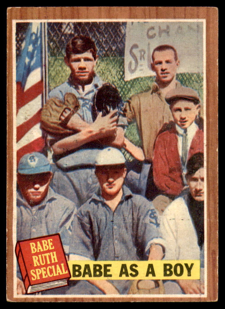 1962 Topps #135 Babe Ruth As A Boy Very Good  ID: 226295