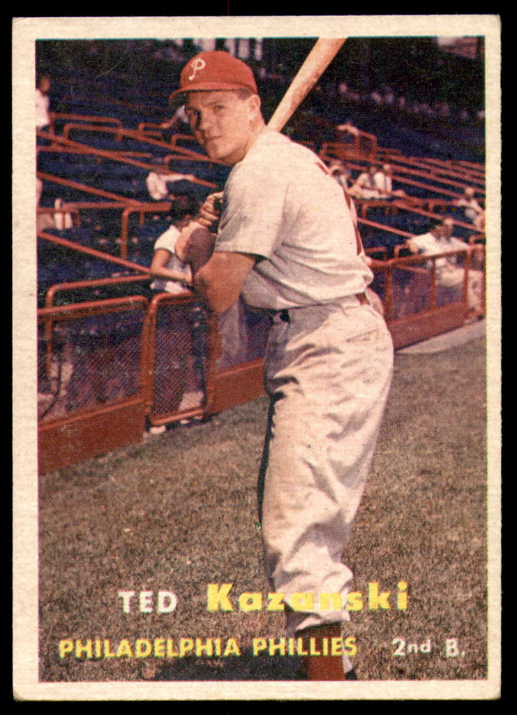 1957 Topps #27 Ted Kazanski Excellent+  ID: 220939