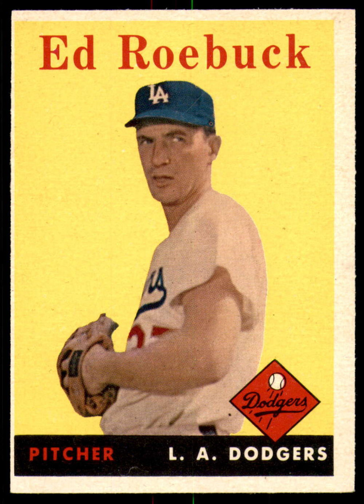 1958 Topps #435 Ed Roebuck Excellent+  ID: 242500