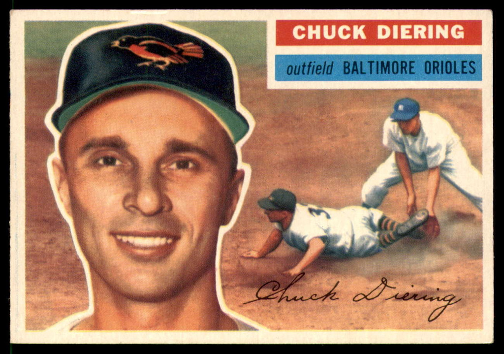 1956 Topps #19 Chuck Diering DP Excellent+  ID: 249715